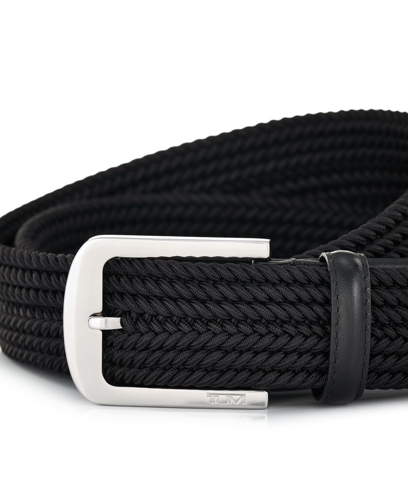 TUMI BELTS Rounded Woven Belt 35mm  hi-res | TUMI