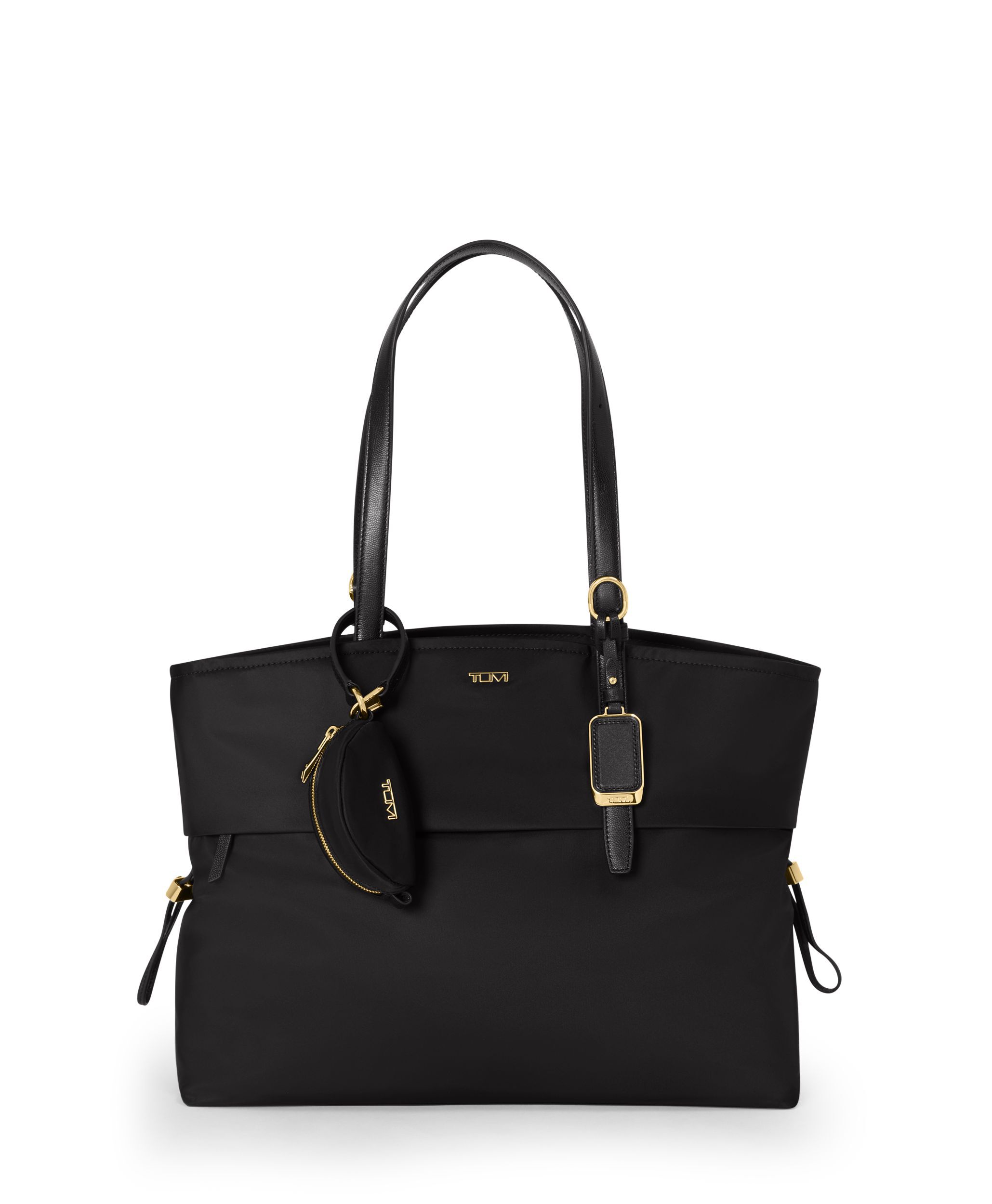Voyageur Charm Pouch in Black/Gold | TUMI HK