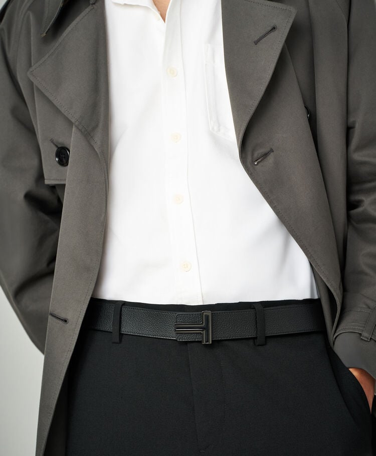 鎏金T扣雙面皮帶 35mm  hi-res | TUMI