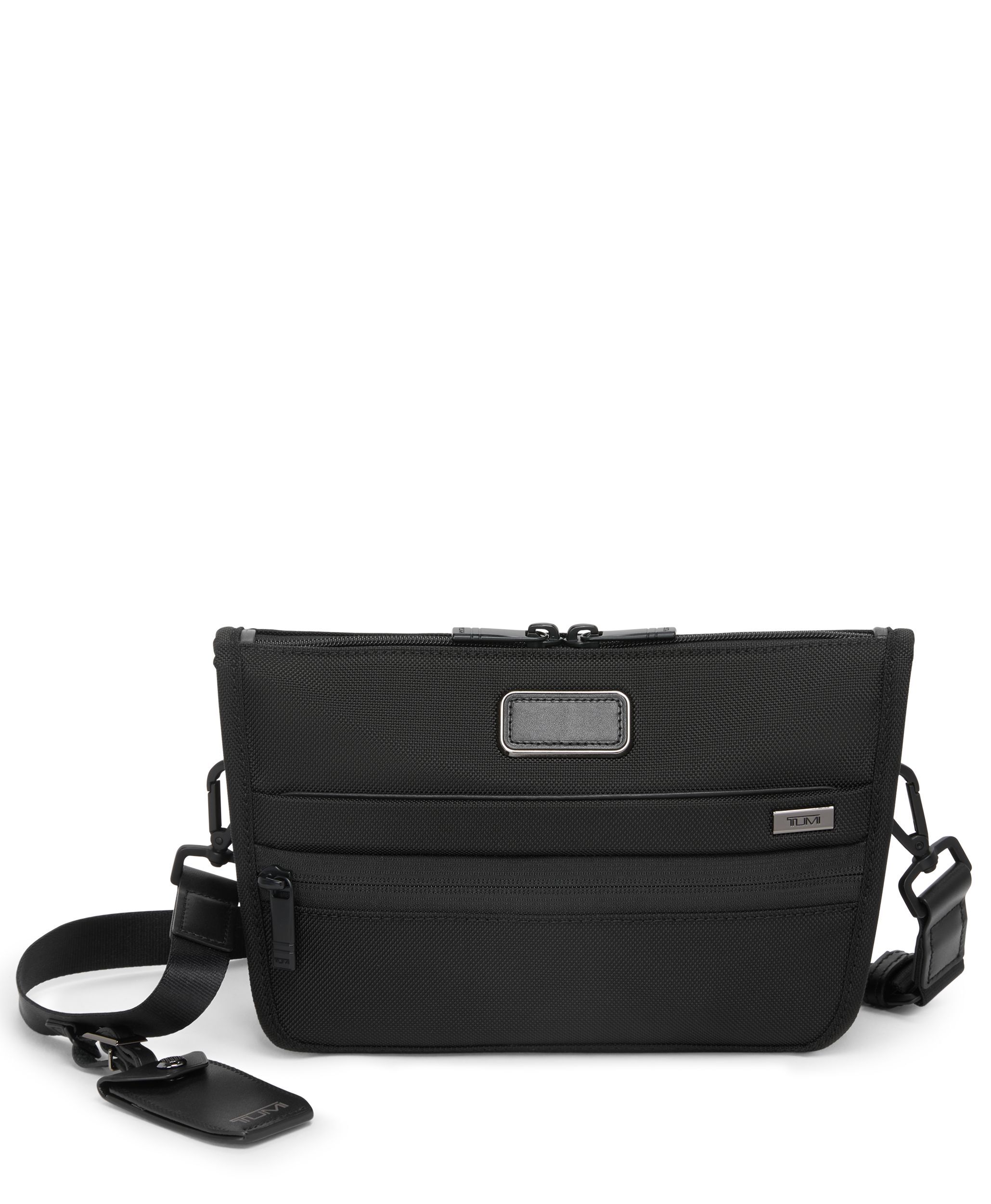 TUMI ALPHA Convertible Clutch Crossbody in BLACK | TUMI HK