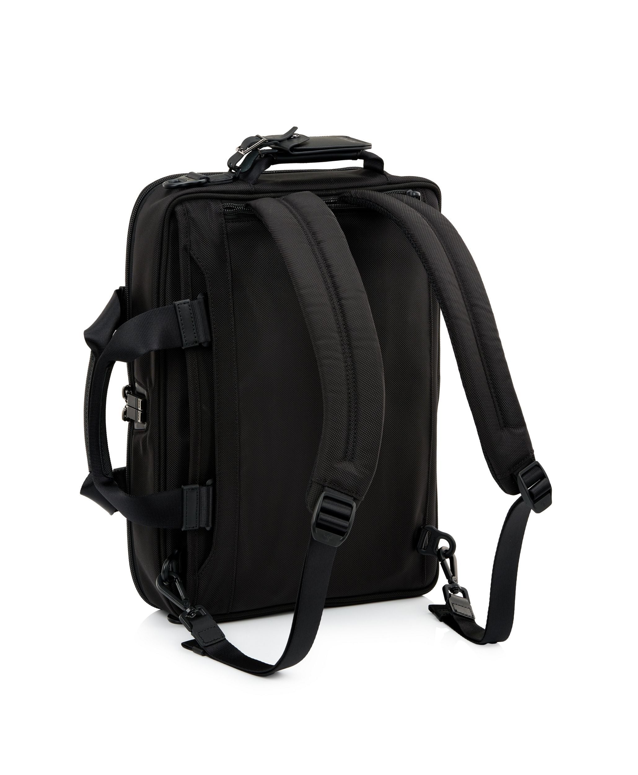 TUMI ALPHA Three-Way Convertible Briefcase in BLACK | TUMI HK