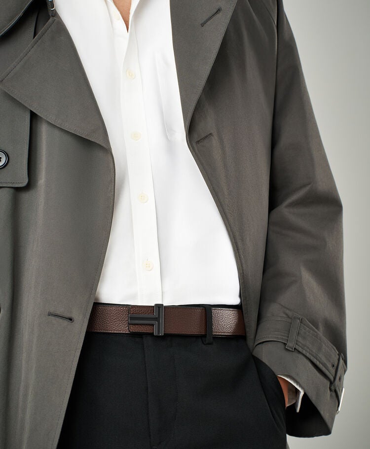 TUMI BELTS 鎏金T扣雙面皮帶 35mm  hi-res | TUMI