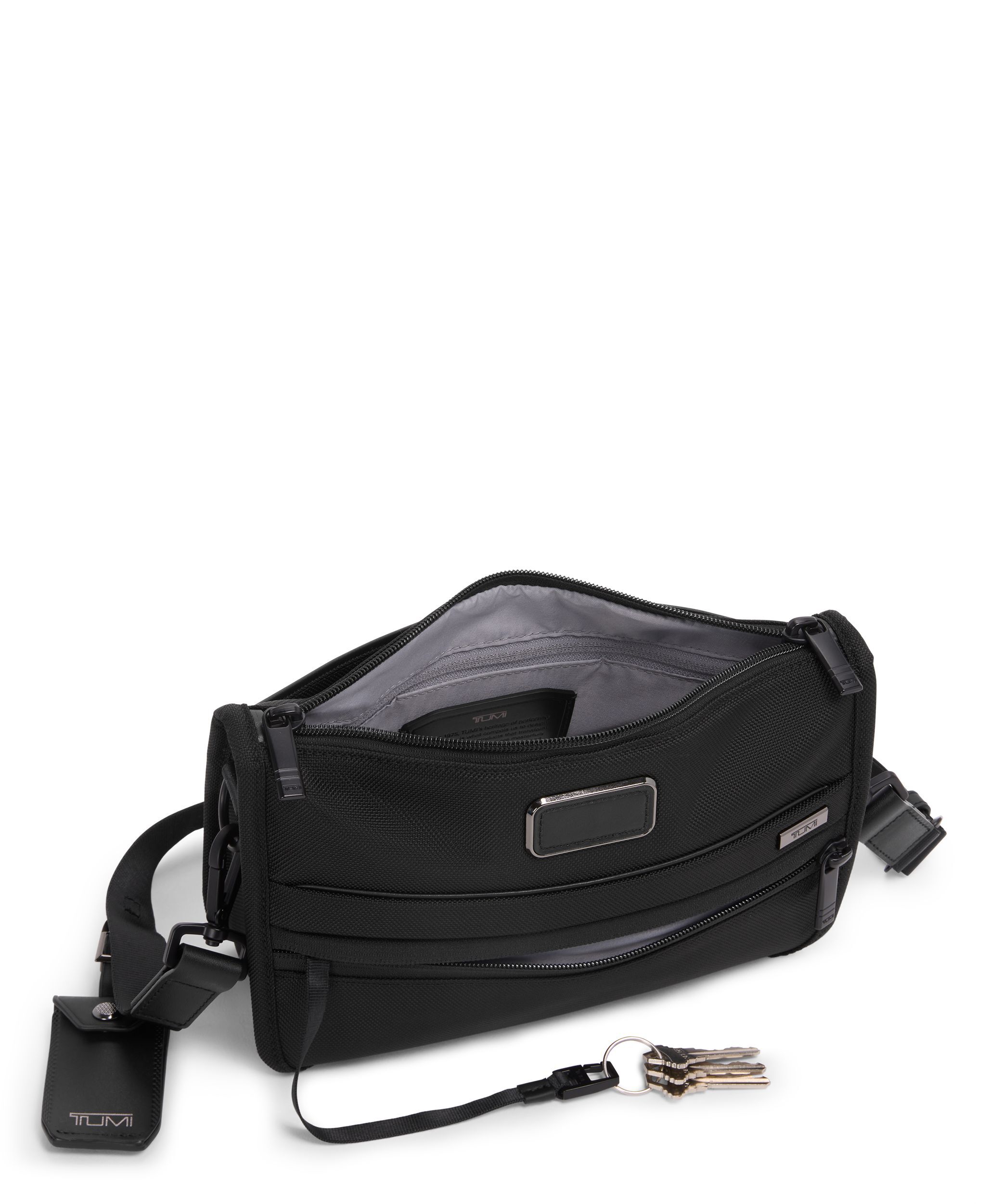 TUMI ALPHA Convertible Clutch Crossbody in BLACK | TUMI HK