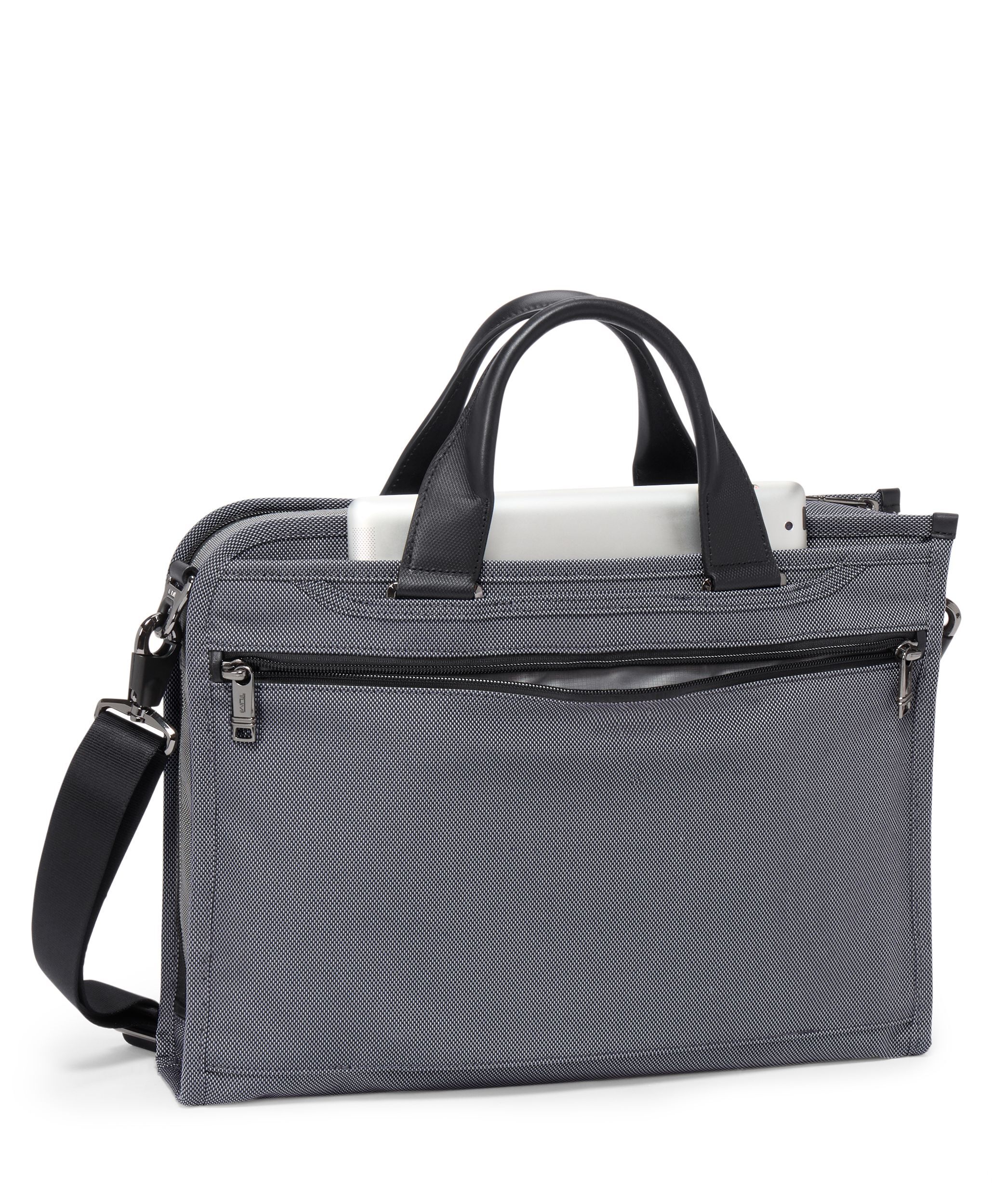 Alpha X Slim Deluxe Portfolio in Meteor Grey | TUMI HK