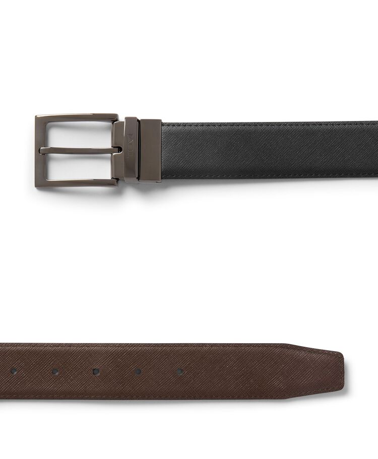 TUMI BELTS Rectangle Reversible Saffiano Belt 35mm  hi-res | TUMI