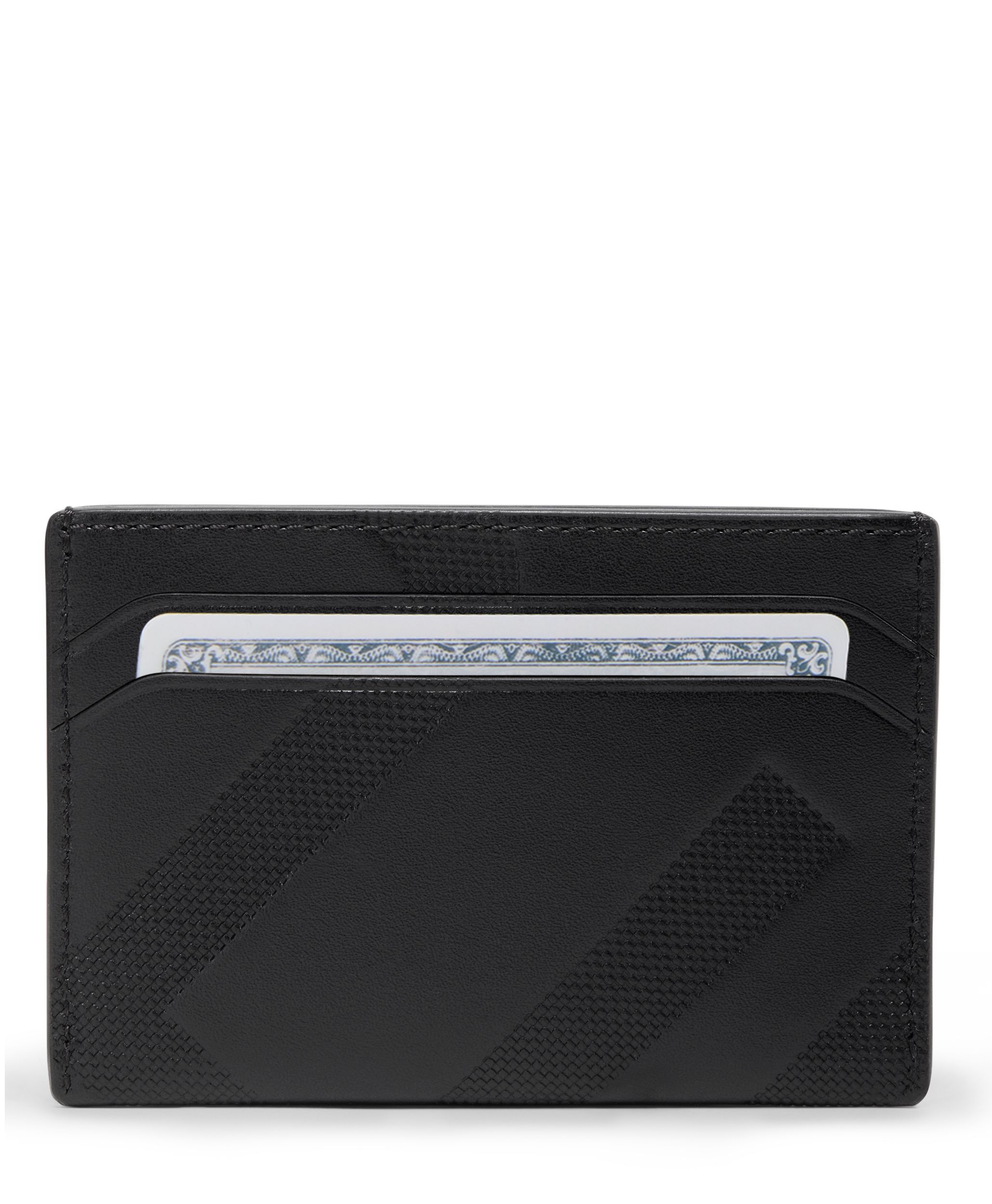 Nassau Slg Slim Card Case in Black Oversized T | TUMI HK