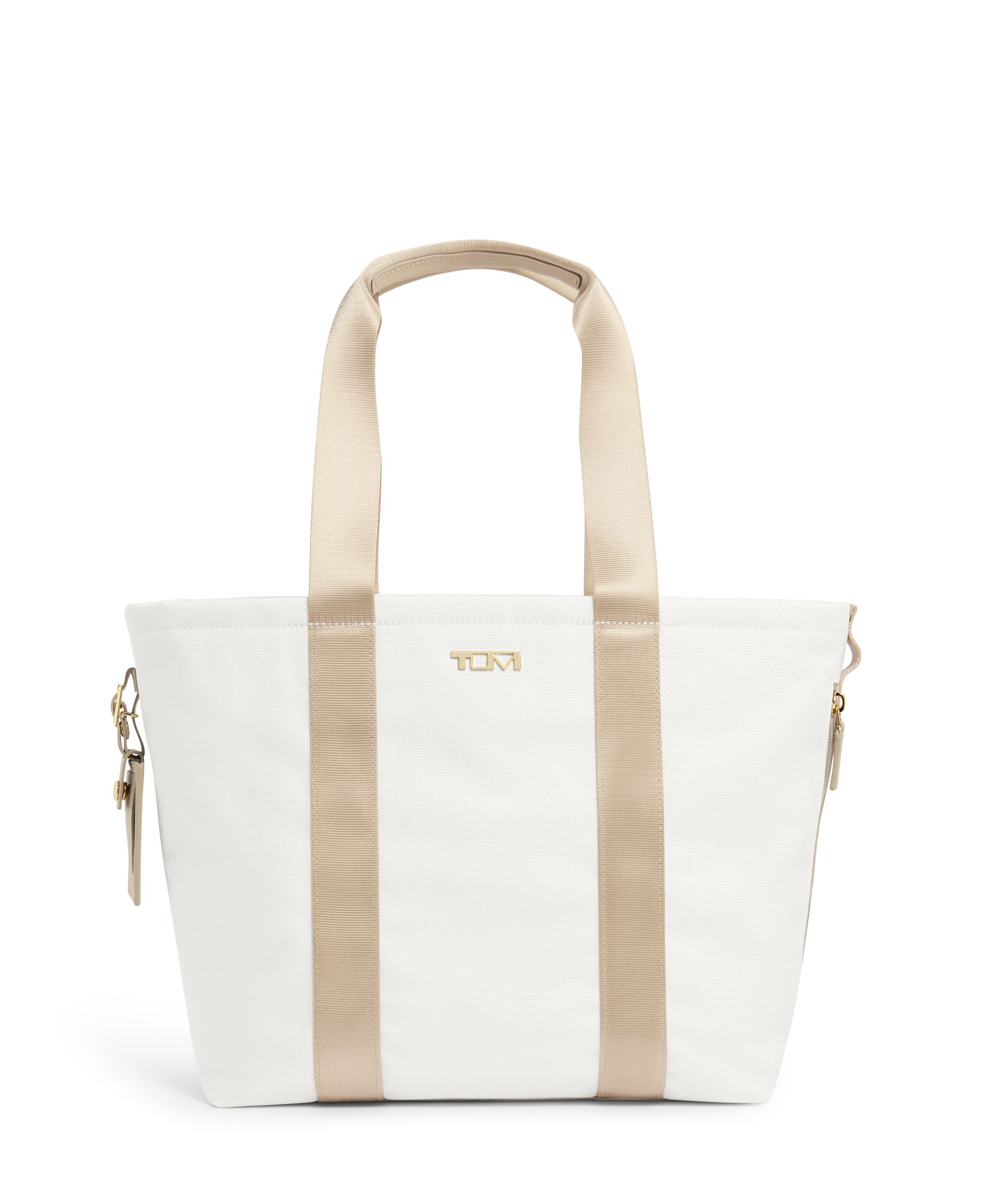 Alpha Bravo Essential Small East West Tote in Off White Tan TUMI HK