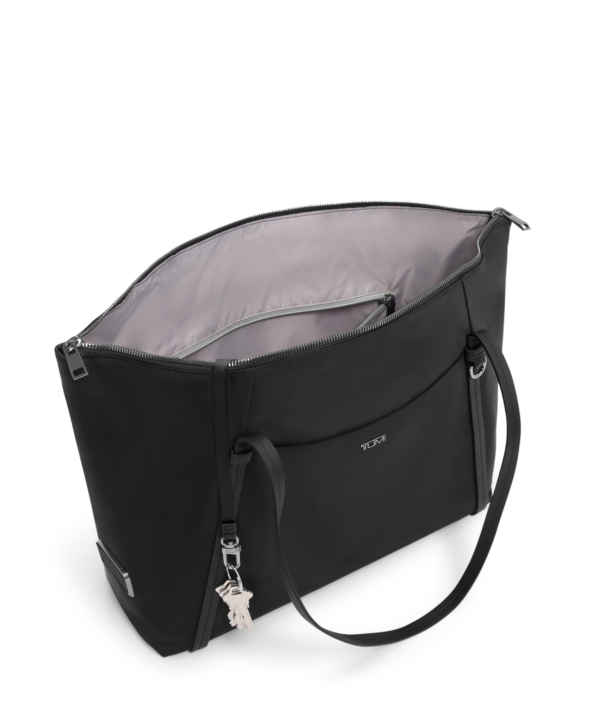 VOYAGEUR Q Tote in BLACK/GUNMETAL | TUMI HK