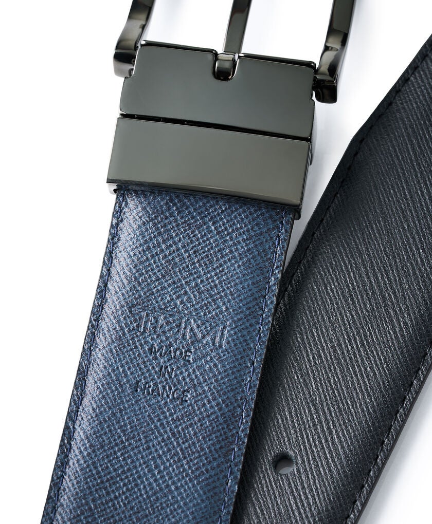 TUMI BELTS Rectangle Reversible Saffiano Belt 35mm  hi-res | TUMI