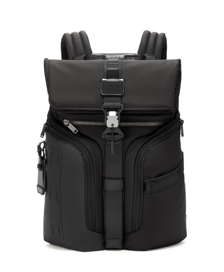 Alpha Bravo Logistics Flap Lid Backpack in Black | TUMI HK