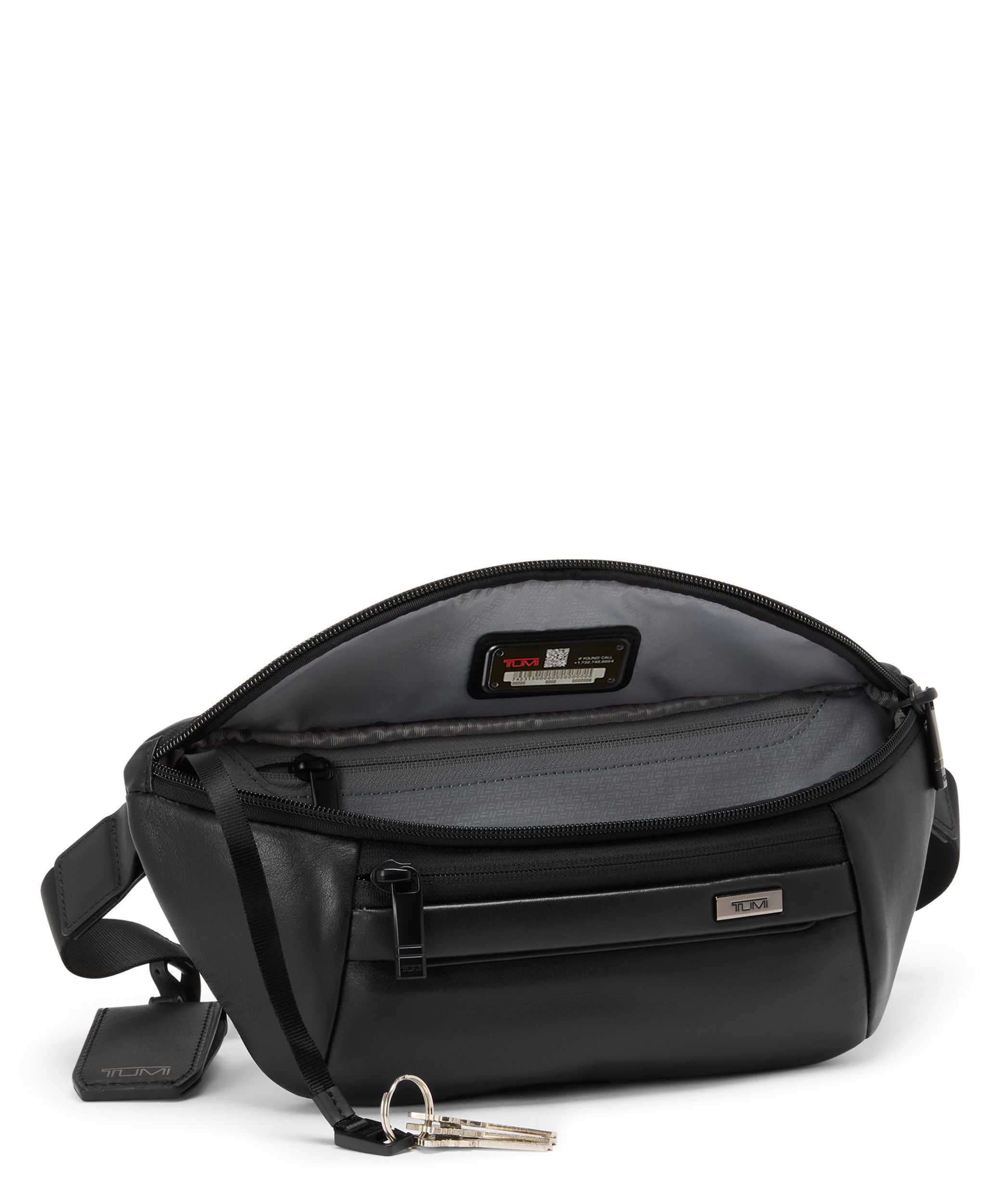 TUMI ALPHA Belt Bag Sling in BLACK | TUMI HK