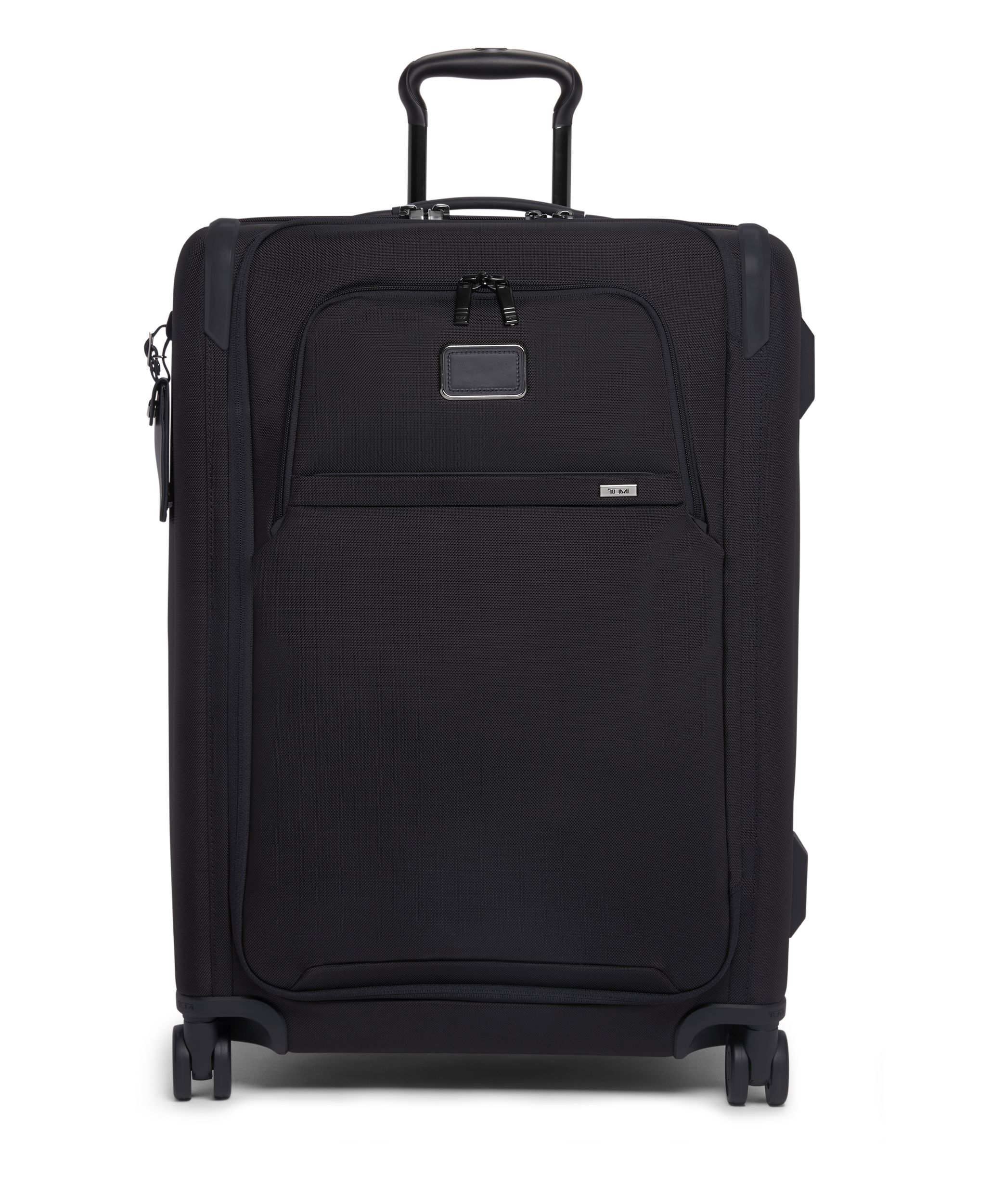 TUMI ALPHA Medium Dual Access Expandable Checked in BLACK | TUMI HK