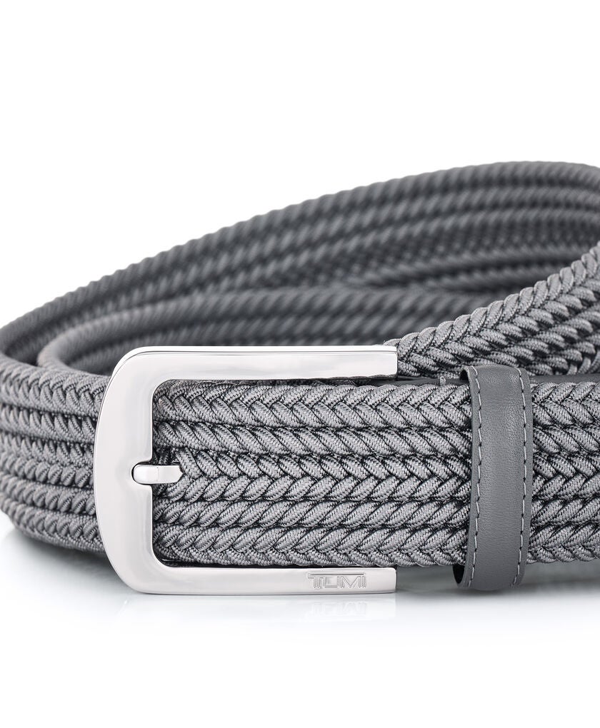 TUMI BELTS Rounded Woven Belt 35mm  hi-res | TUMI