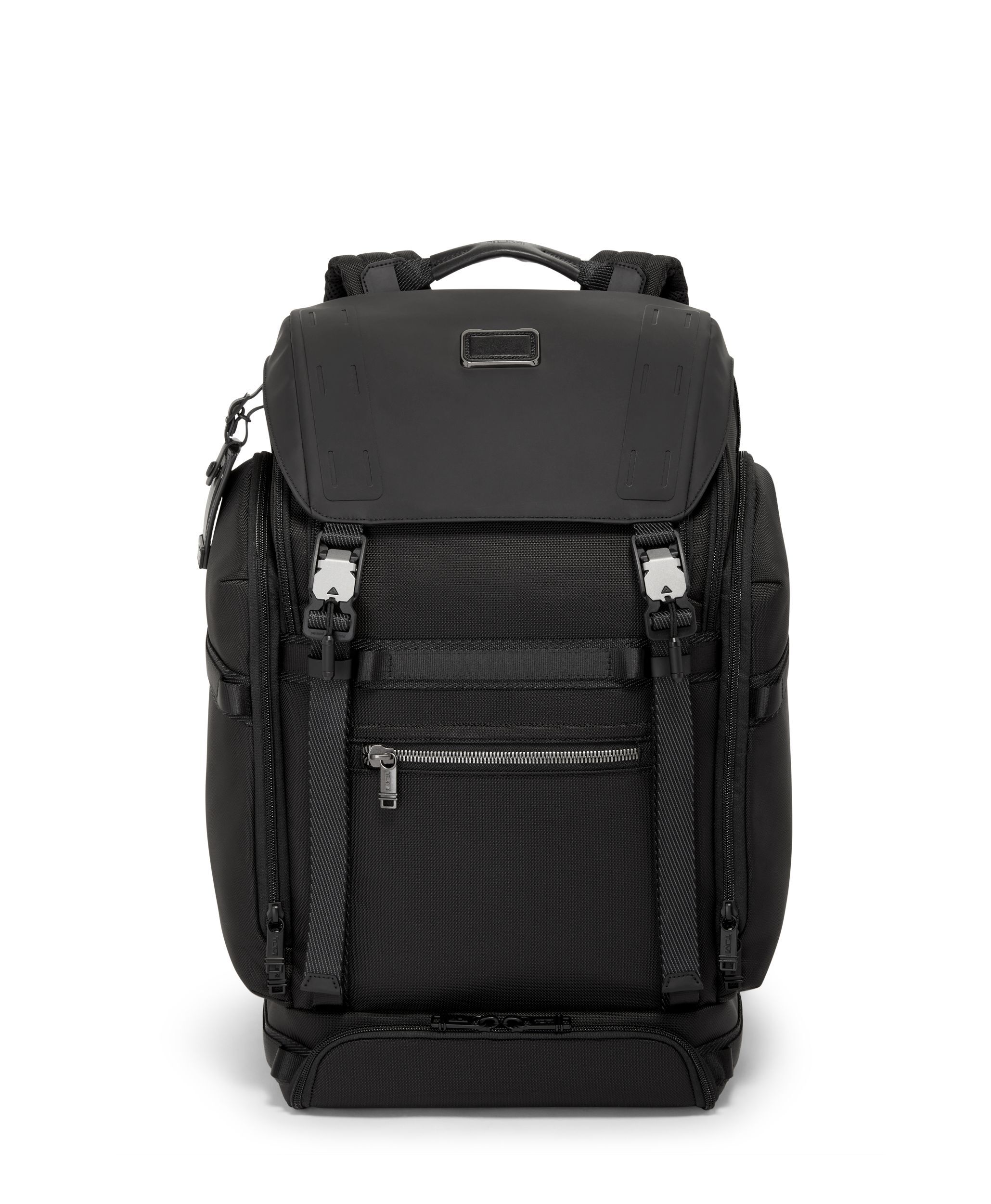 Alpha Bravo Expedition Flap Backpack in Black | TUMI HK