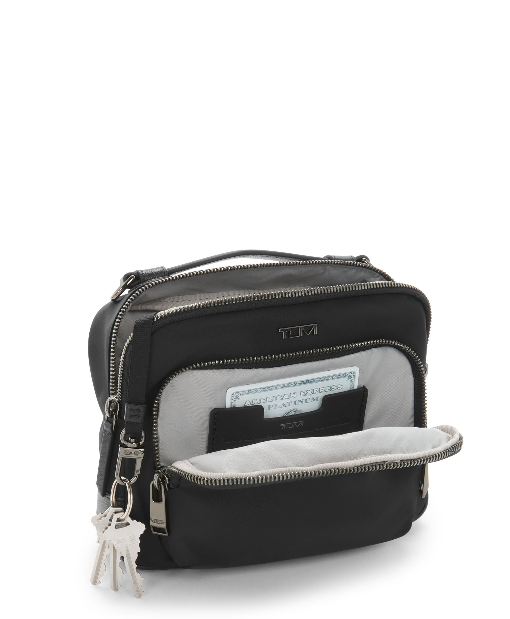 Voyageur Teghan Crossbody in Black/Gunmetal | TUMI HK
