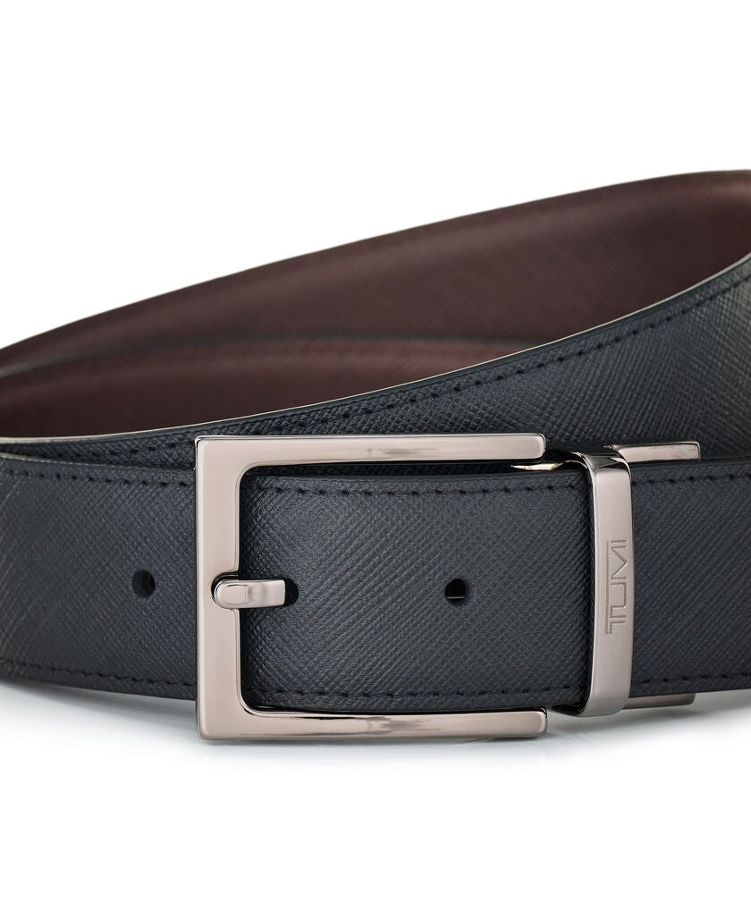 TUMI BELTS Rectangle Reversible Saffiano Belt 35mm  hi-res | TUMI