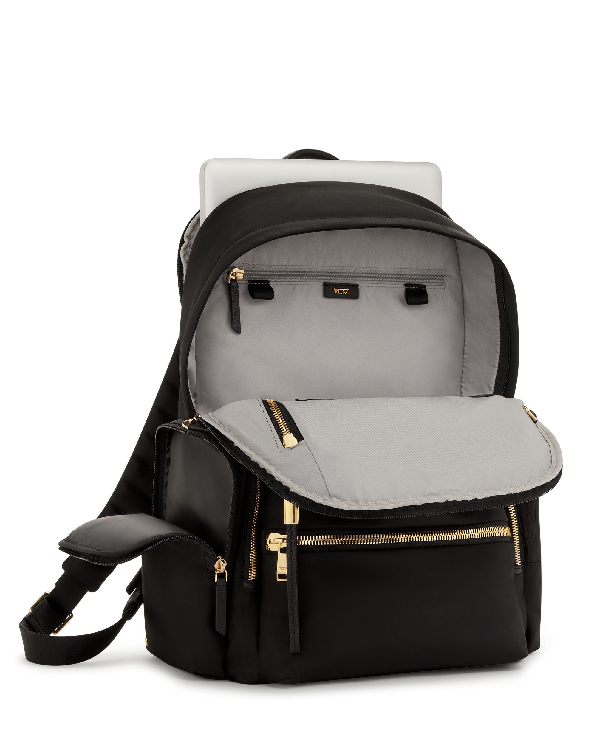 Voyageur Celina Backpack in Black/Gold | TUMI HK
