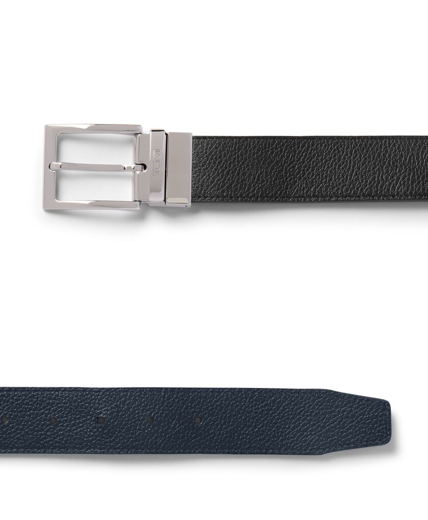 TUMI BELTS Reversible Rectangle Pebbled Belt 35mm  hi-res | TUMI