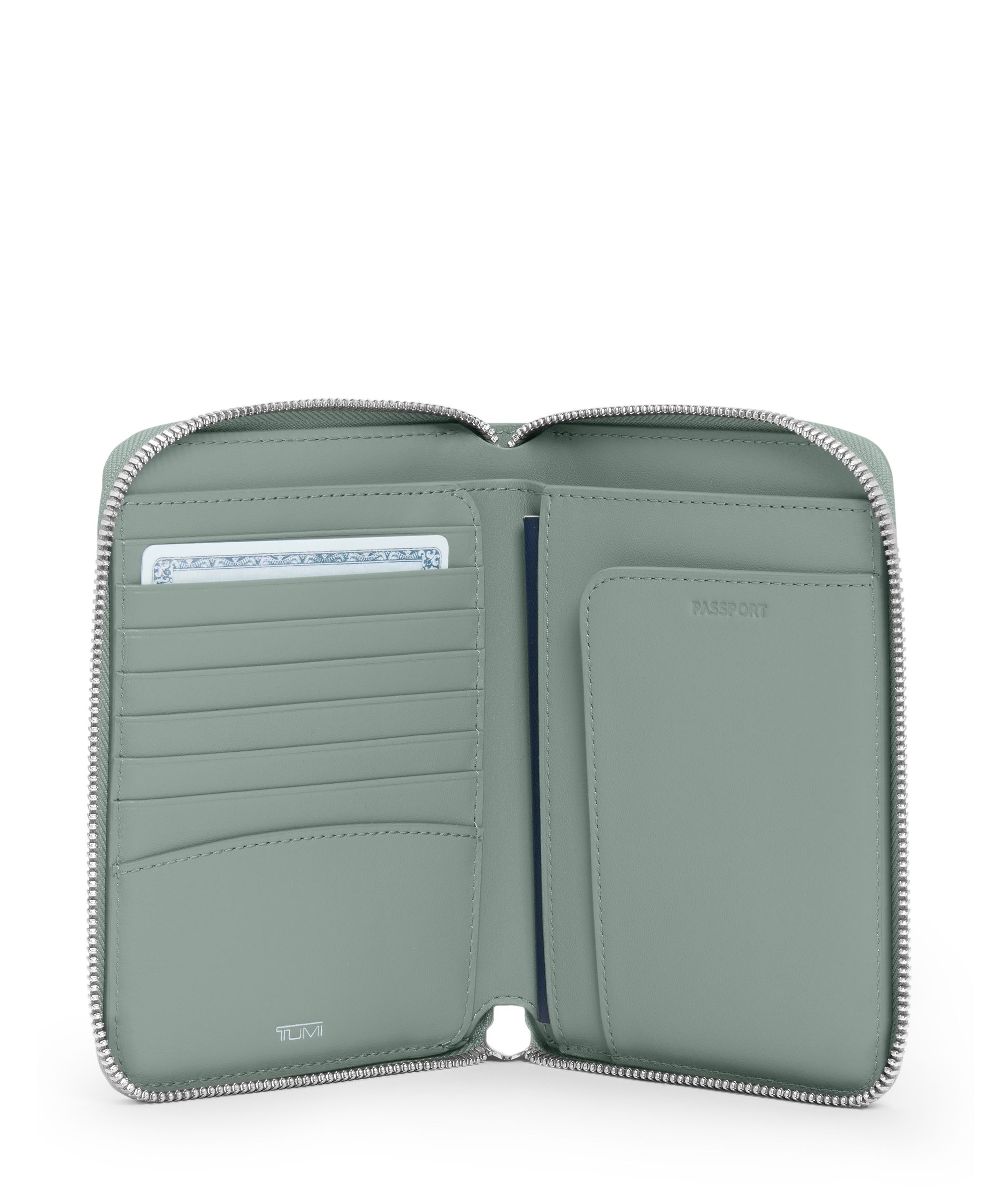 Belden Zip-Around Passport Case in Thyme | TUMI HK