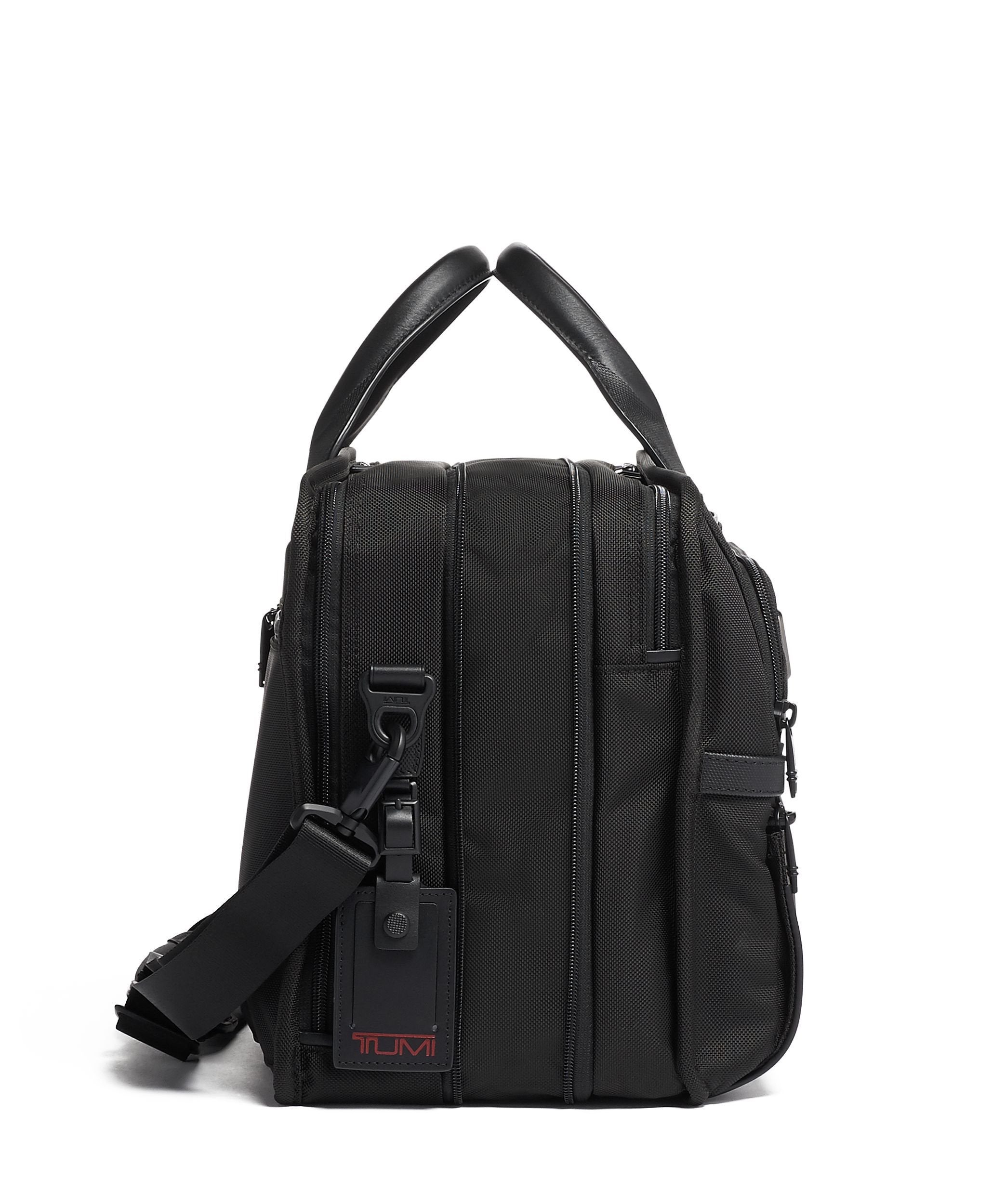 Alpha Expandable Organizer Laptop Brief in Black | TUMI HK
