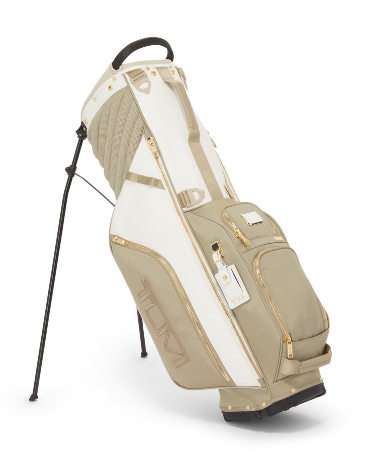 Tumi Sport Golf Stand Bag in Off White/Tan | TUMI HK
