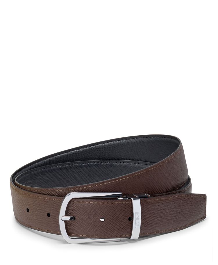 TUMI BELTS Horseshoe Reversible Saffiano Belt 30mm  hi-res | TUMI