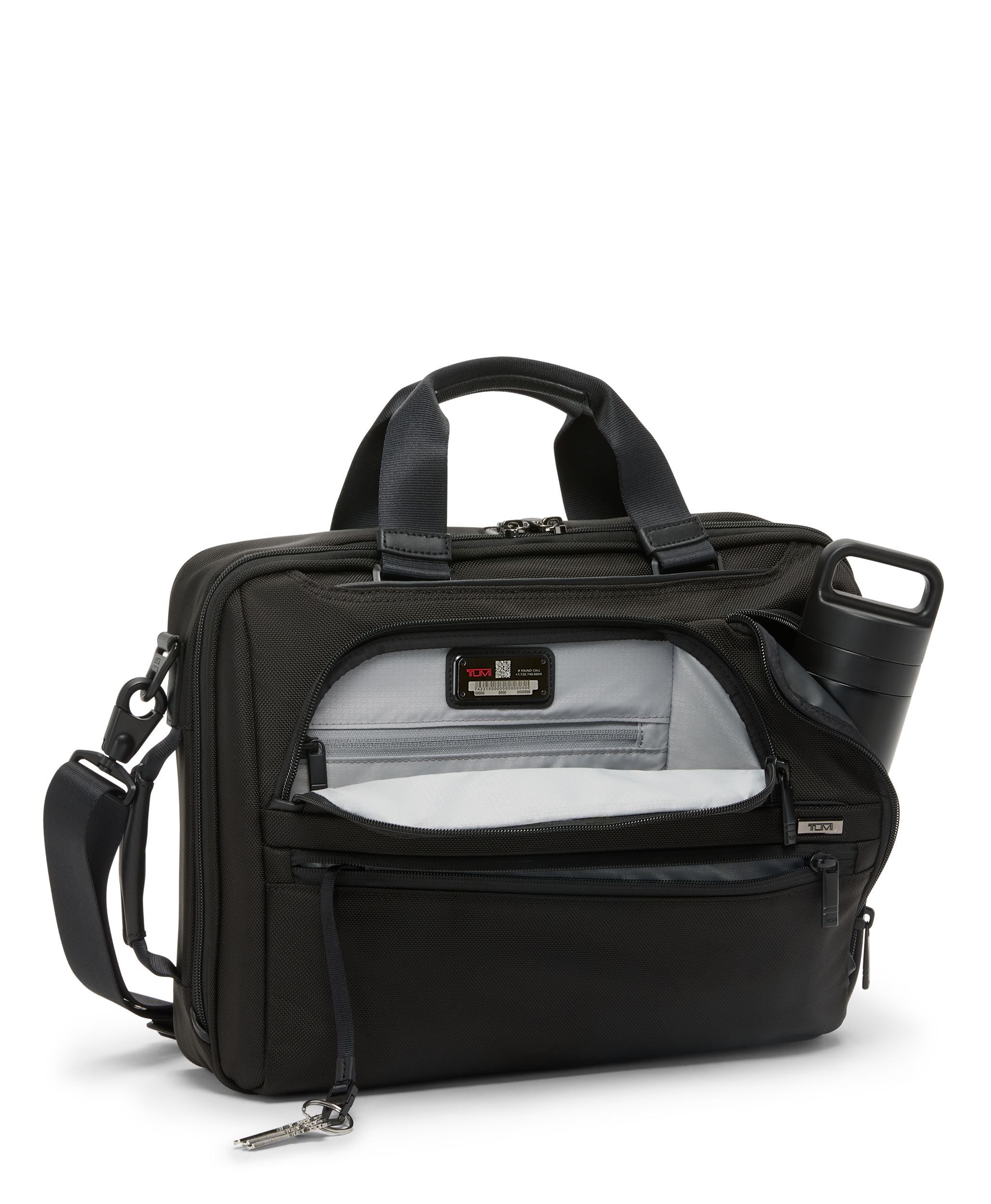 TUMI ALPHA Three-Way Convertible Briefcase in BLACK | TUMI HK