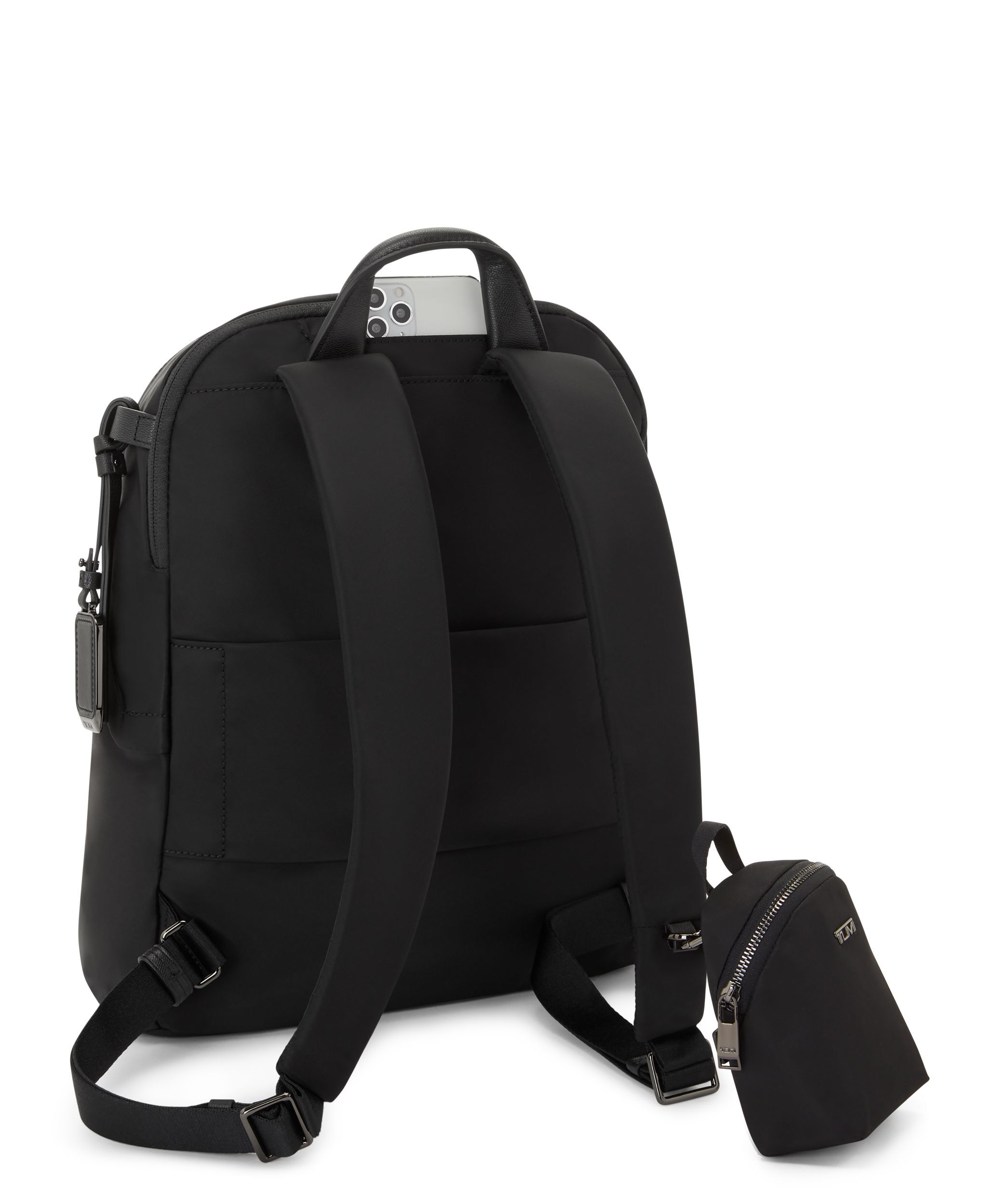 Voyageur Halsey Backpack in Black/Gunmetal | TUMI HK