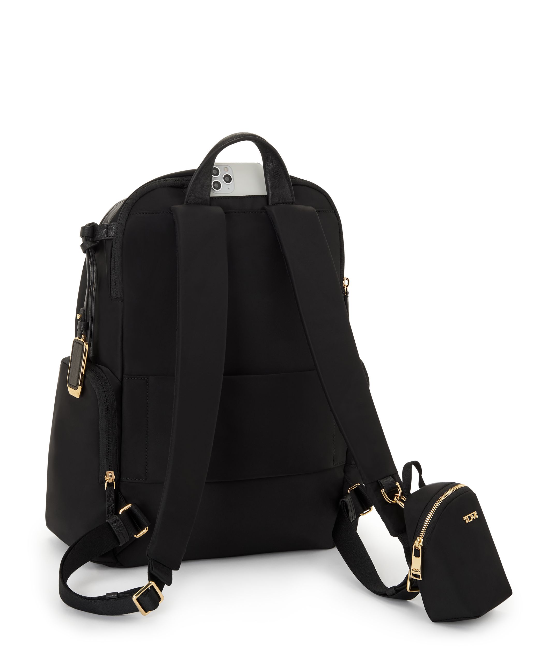 Voyageur Celina Backpack in Black/Gold | TUMI HK