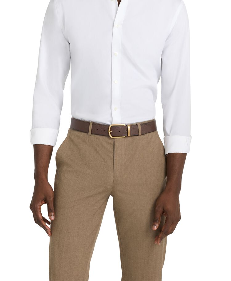 TUMI BELTS Horseshoe Reversible Pebbled Belt 35mm  hi-res | TUMI