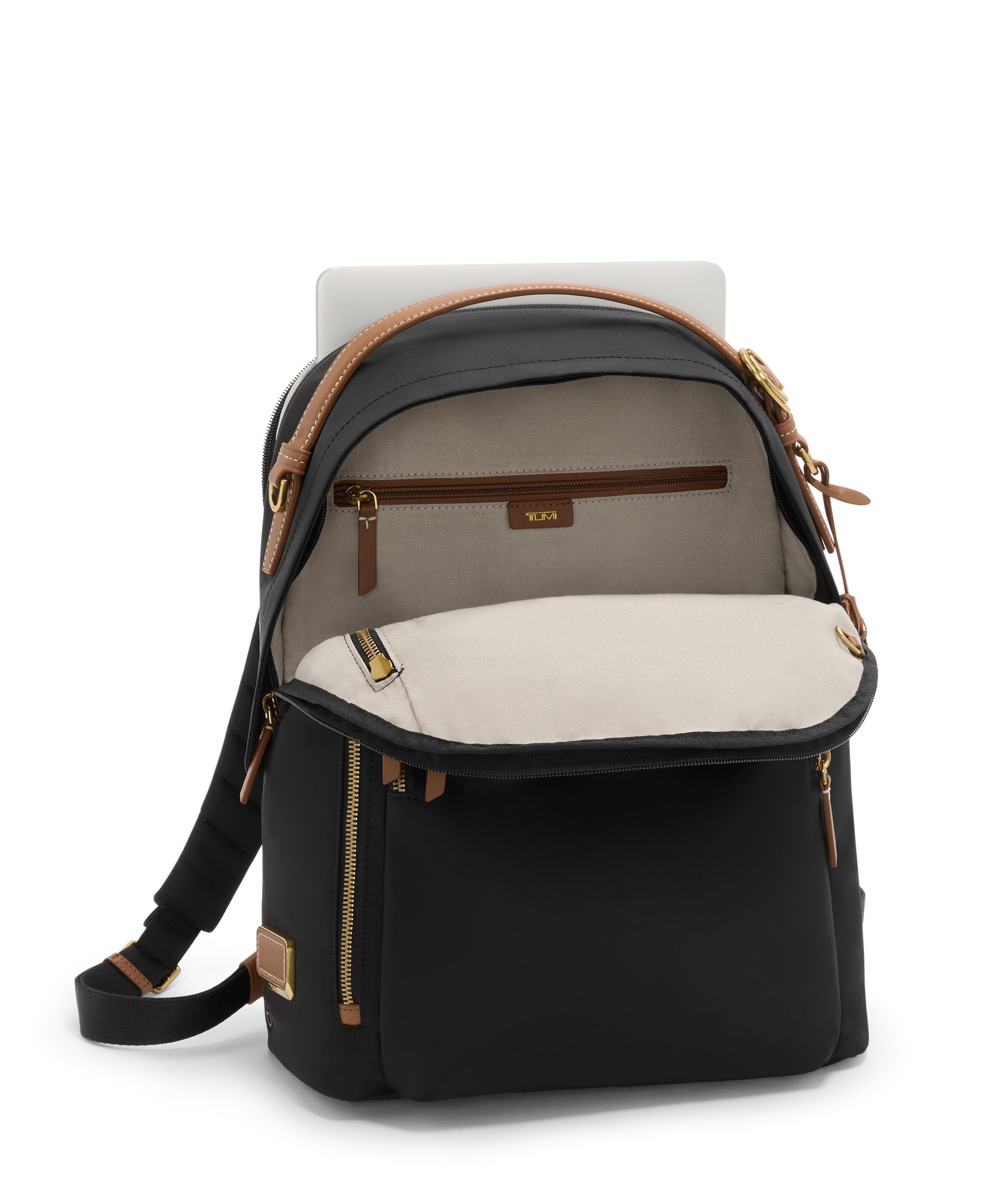 VOYAGEUR Halsey Backpack in BLACK/BRIDLE | TUMI HK