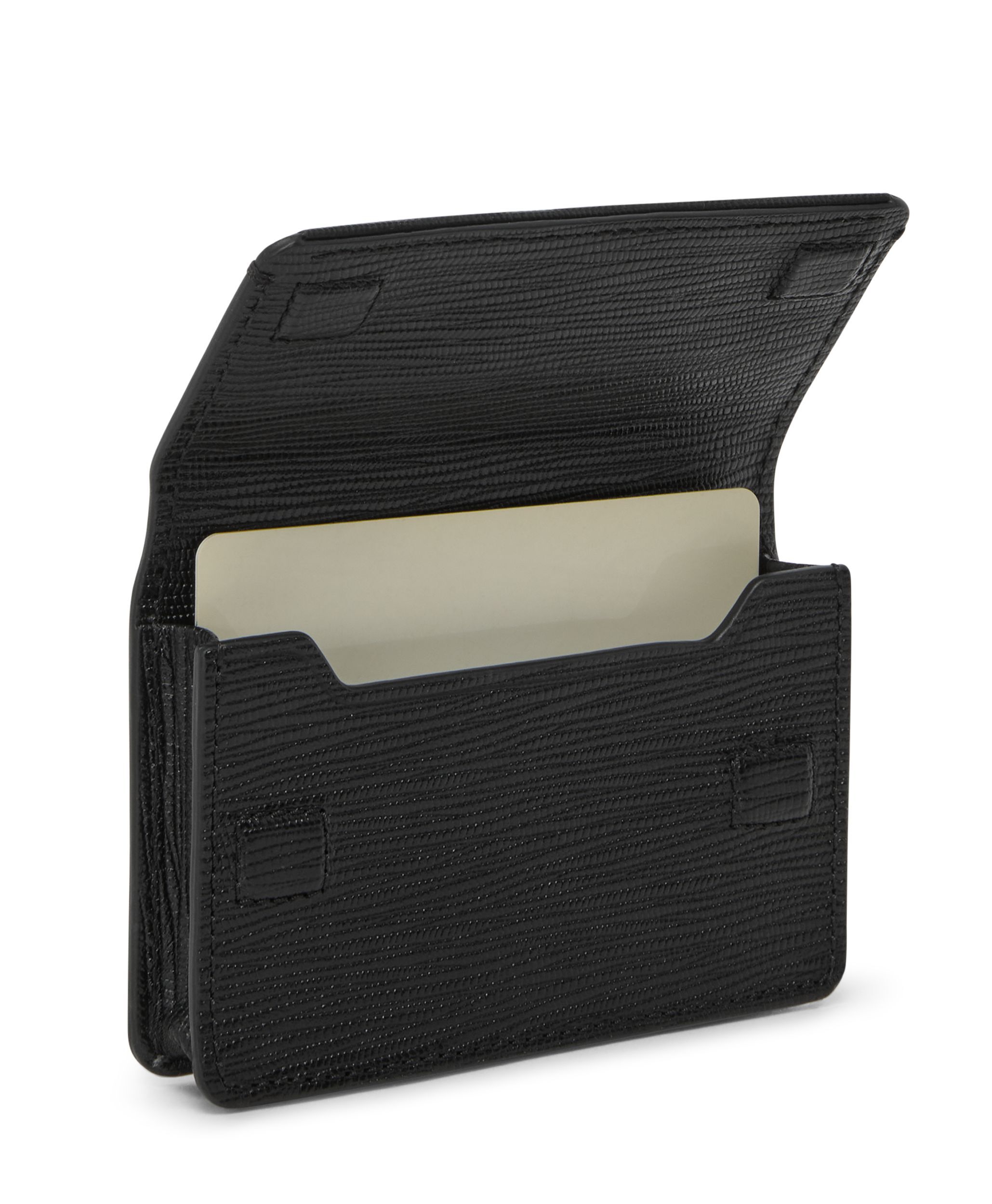 Nassau Slg Business Card Case in Black Embossed | TUMI HK