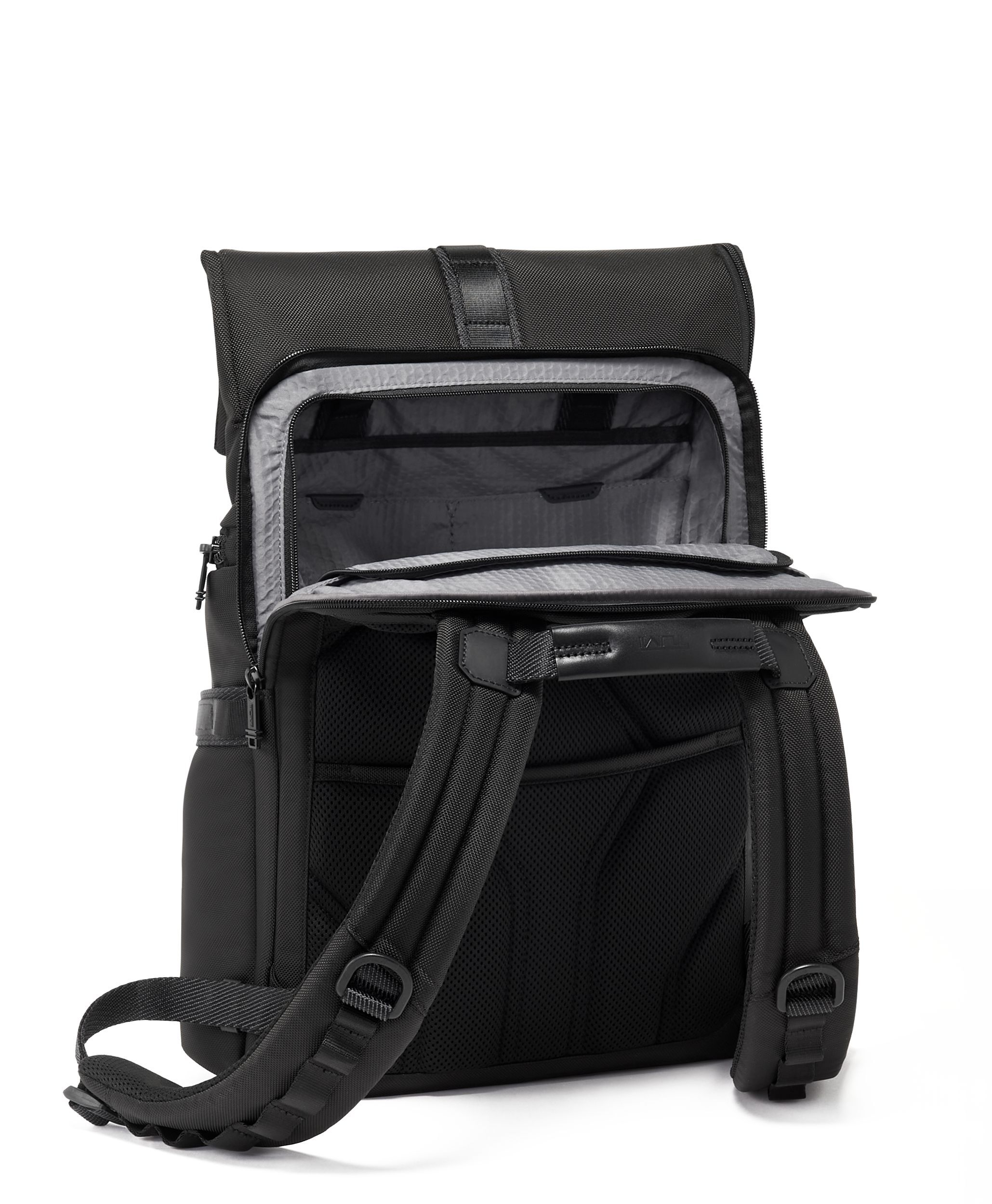 Alpha Bravo Logistics Flap Lid Backpack in Black | TUMI HK