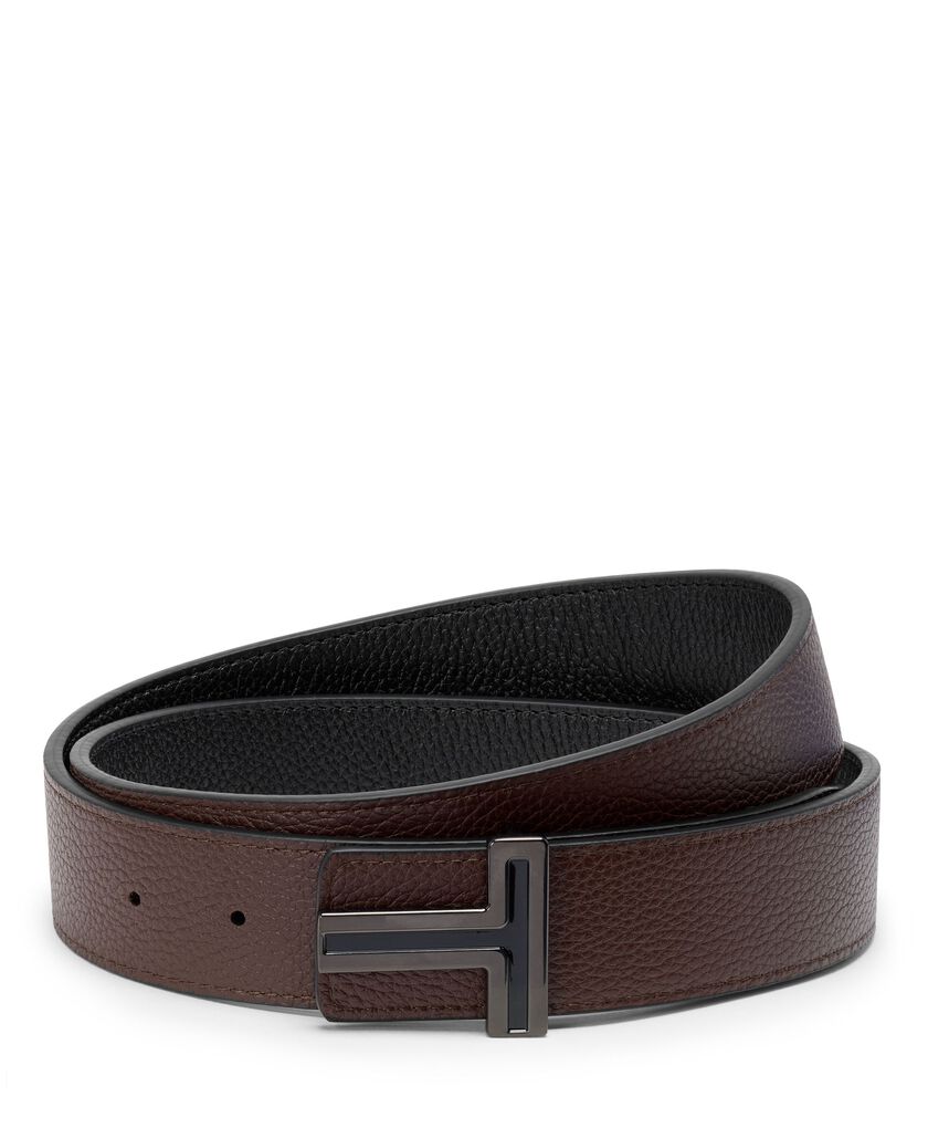 TUMI BELTS 鎏金T扣雙面皮帶 35mm  hi-res | TUMI