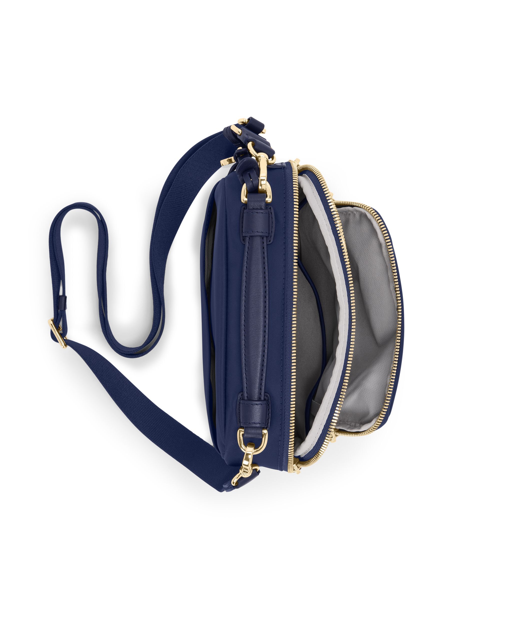 Voyageur Teghan Crossbody in Indigo/Light Gold | TUMI HK