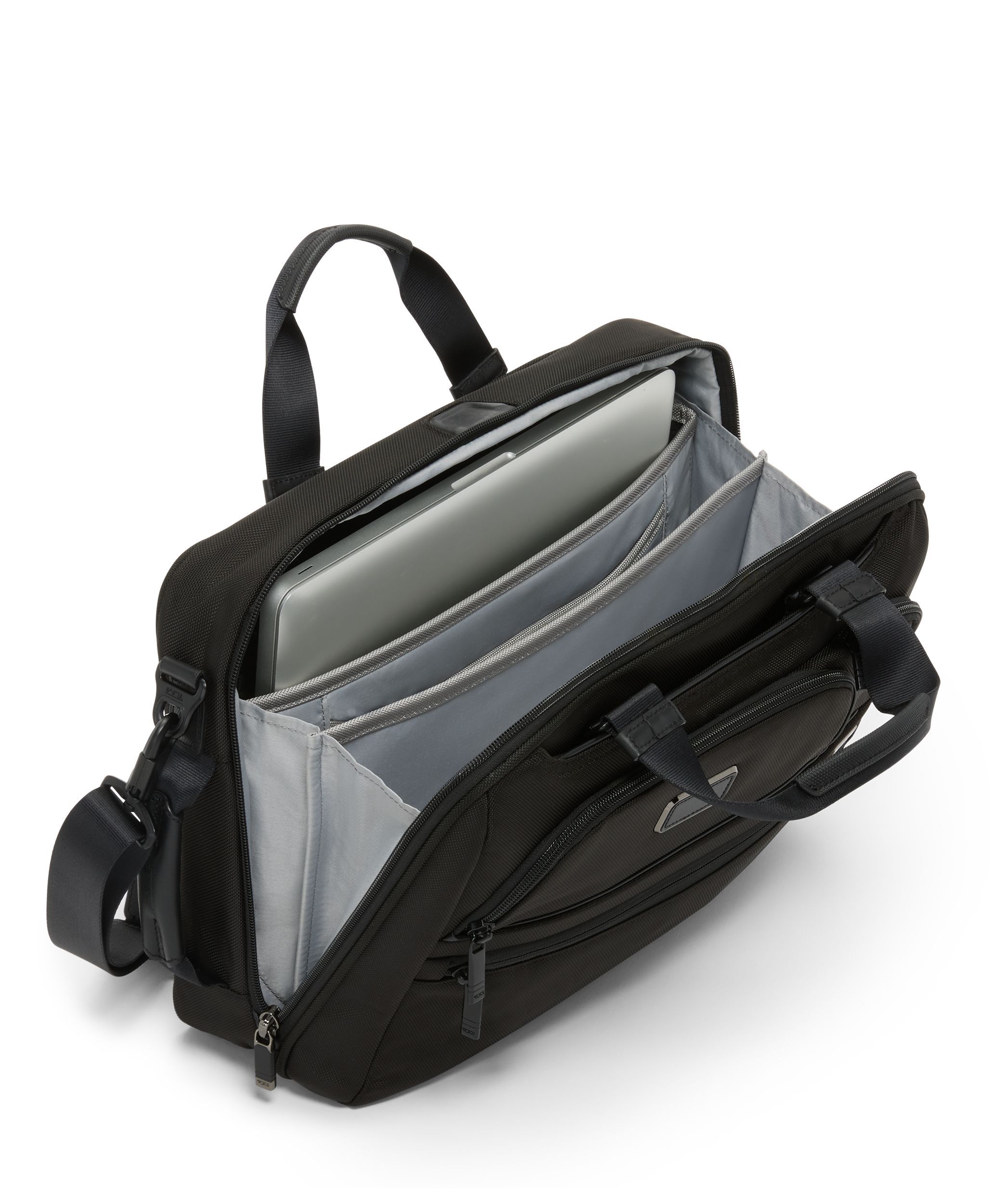 TUMI ALPHA Three-Way Convertible Briefcase in BLACK | TUMI HK