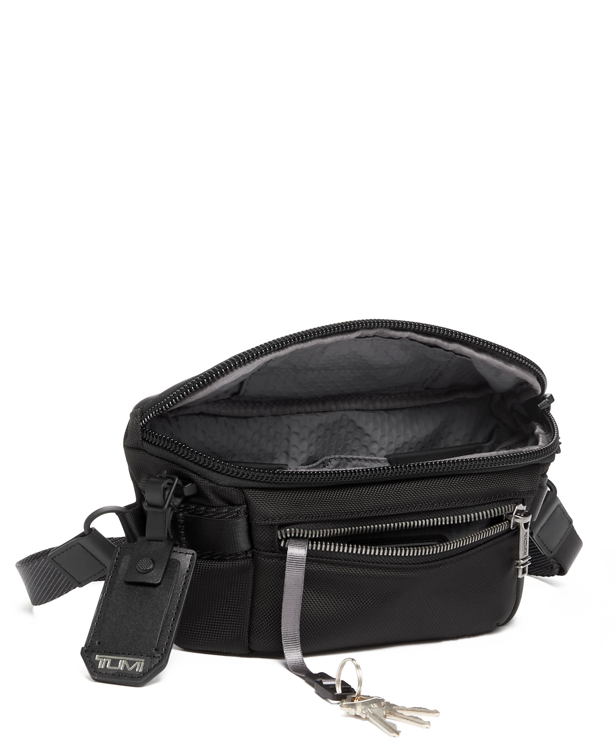 □TUMI ALPHA WAIST PACK 22199DH-BKボディバッグ TUMI 22199DH ALPHA WAIST PACK / トゥミ キーリーシュ FXTバリ