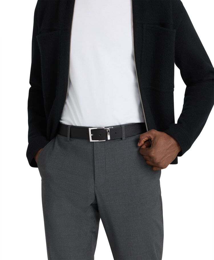 TUMI BELTS Reversible Rectangle Pebbled Belt 35mm  hi-res | TUMI